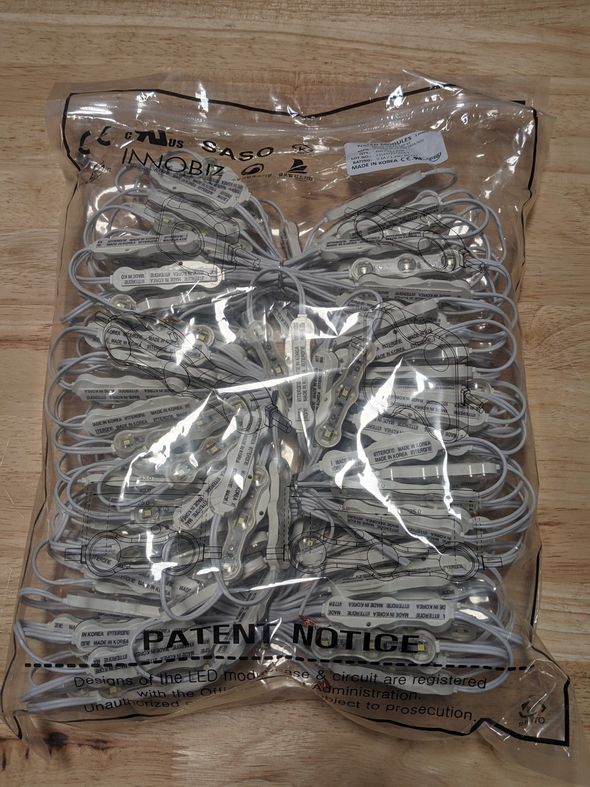 Interone White LED Module 1.20W Focused Beam 9000K (200pcs)