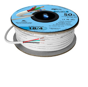 RGB 18/4 LED Cable 105°C Jacketed (18AWG) 50Ft Spool