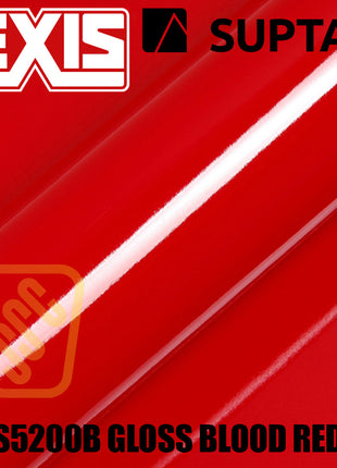 Hexis SUPTAC S5200B Blood Red Gloss Premium Cut Vinyl