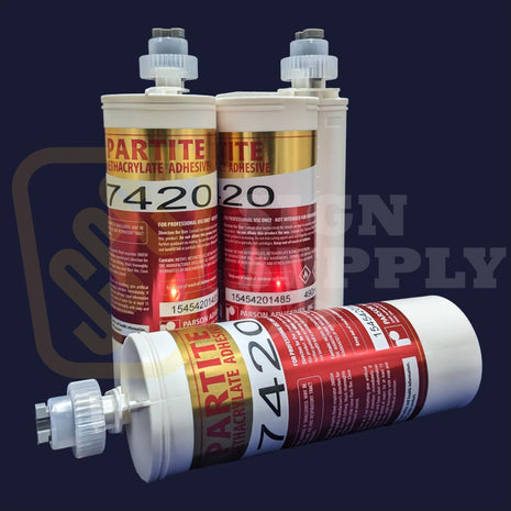Partite Adhesive 7420 490ml Blue 4-6min