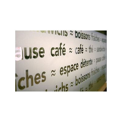 Hexis S6DE00 Etched Glass Silver removeable adhesive 48" x 164'