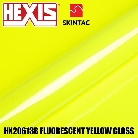Hexis SKINTAC HX20613B Fluorescent Yellow Gloss
