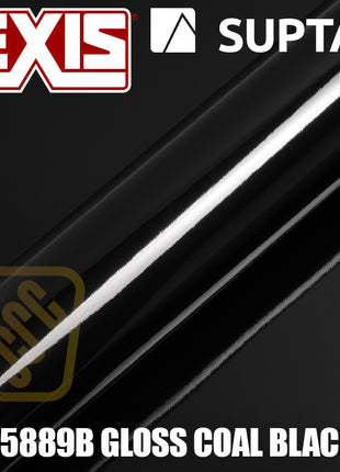 Hexis SUPTAC S5889B Coal Black Gloss Premium Cut Vinyl