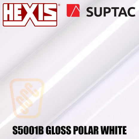 Hexis SUPTAC S5001B Polar White Gloss Premium Cut Vinyl