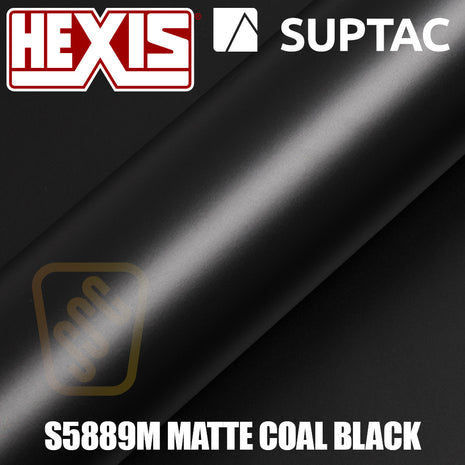 Hexis SUPTAC S5889M Coal Black Matte Premium Cut Vinyl