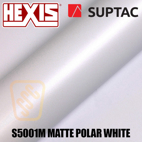 Hexis SUPTAC S5001M Polar White Matte Premium Cut Vinyl