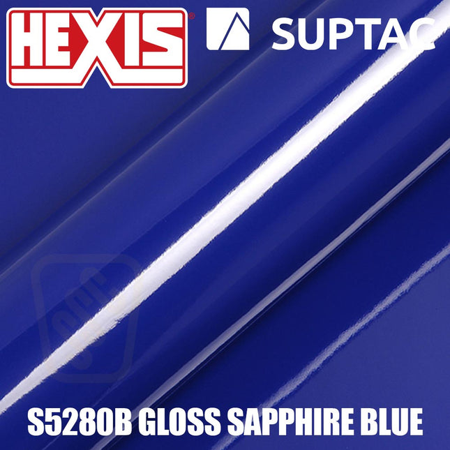 Hexis SUPTAC S5300B Sapphire Blue Gloss Premium Cut Vinyl