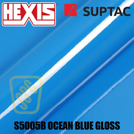 Hexis SUPTAC S5005B Ocean Blue Gloss Premium Cut Vinyl