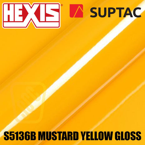 Hexis SUPTAC S5136B Mustard Gloss Premium Cut Vinyl