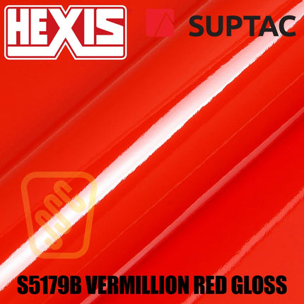 Hexis SUPTAC S5179B Vermillion Gloss Premium Cut Vinyl