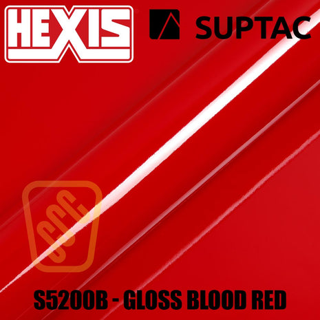 Hexis SUPTAC S5200B Blood Red Gloss Premium Cut Vinyl
