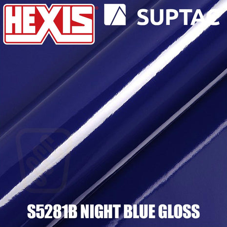Hexis SUPTAC S5281B Night Blue Gloss Premium Cut Vinyl