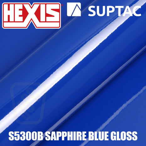 Hexis SUPTAC S5300B Sapphire Blue Gloss Premium Cut Vinyl