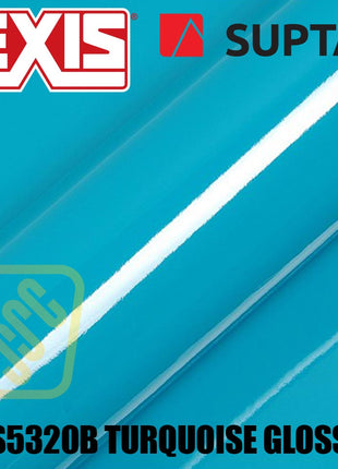 Hexis SUPTAC S5320B Turquoise Gloss Premium Cut Vinyl