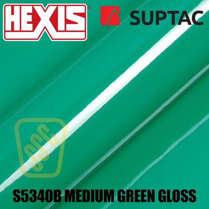 Hexis SUPTAC S5340B Medium Green Gloss Premium Cut Vinyl