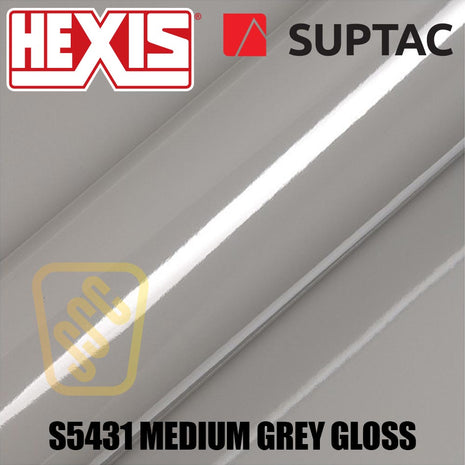 Hexis SUPTAC S5431B Medium Grey Gloss Premium Cut Vinyl