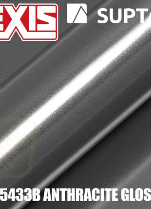 Hexis SUPTAC S5433B Anthracite Gloss Premium Cut Vinyl