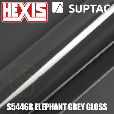 Hexis SUPTAC S5446B Elephant Grey Gloss Premium Cut Vinyl