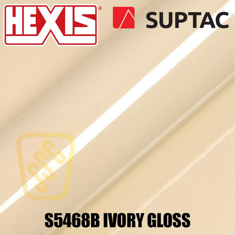 Hexis SUPTAC S5468B Ivory Gloss Premium Cut Vinyl