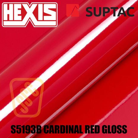 Hexis SUPTAC S5193B Cardinal Red Gloss Premium Cut Vinyl