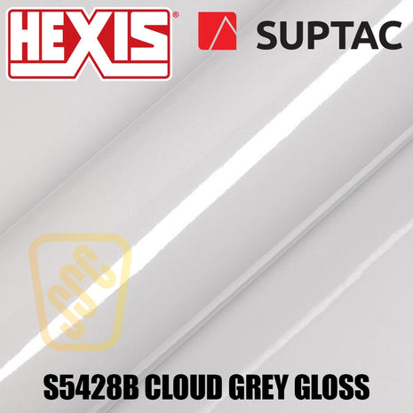 Hexis SUPTAC S5428B Cloud Grey Gloss Premium Cut Vinyl