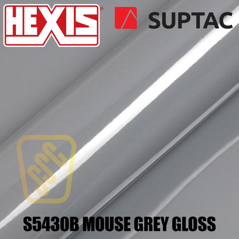 Hexis SUPTAC S5430B Mouse Grey Gloss Premium Cut Vinyl