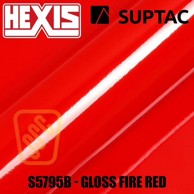 Hexis SUPTAC S5795B Fire Red Gloss Premium Cut Vinyl
