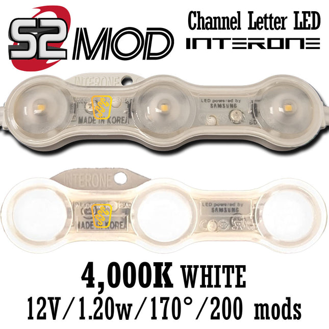 Interone S2-4000K Warm White LED Module 1.20W