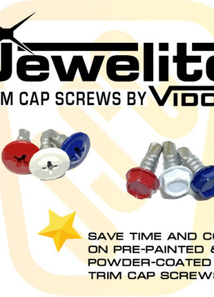 Jewelite Painted Screws #8 x1/2" 1000/box