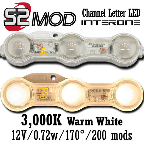 Interone S2-3000K Warm White LED Module
