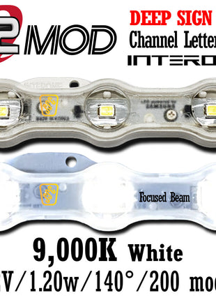 Interone S2-Focused Beam White LED Module 9000K 1.20W