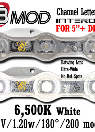 Interone S3-120 White LED Module 6500K 1.20W 180° Batwing