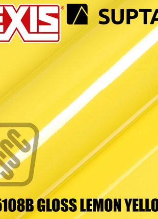 Hexis SUPTAC S5108B Lemon Yellow Gloss Premium Cut Vinyl