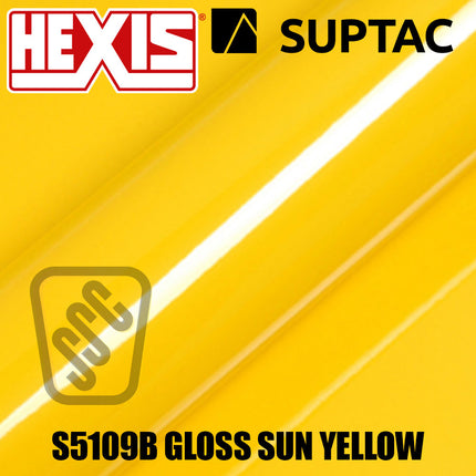 Hexis SUPTAC S5109B Sun Yellow Gloss Premium Cut Vinyl
