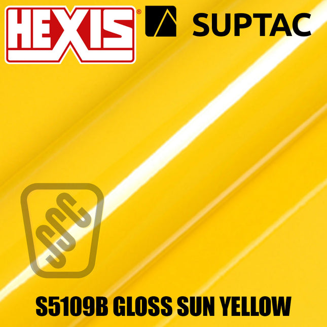 Hexis SUPTAC S5109B Sun Yellow Gloss Premium Cut Vinyl