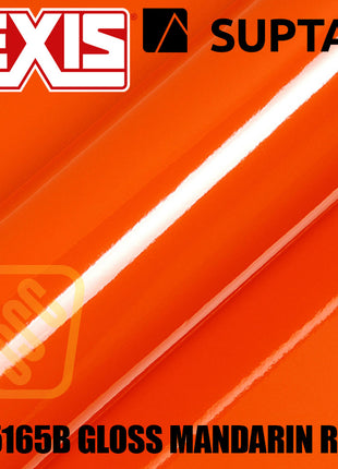 Hexis SUPTAC S5165B Mandarin Red Gloss Premium Cut Vinyl