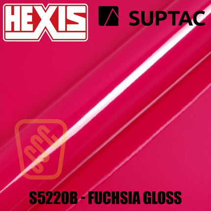 Hexis SUPTAC S5220B Fuchsia Pink Gloss Premium Cut Vinyl