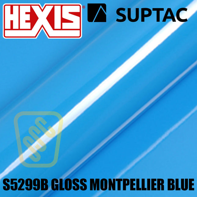 Hexis SUPTAC S5299B Montpellier Blue Gloss Premium Cut Vinyl