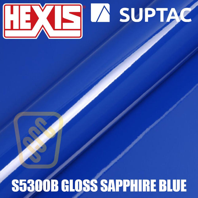 Hexis SUPTAC S5300B Sapphire Blue Gloss Premium Cut Vinyl
