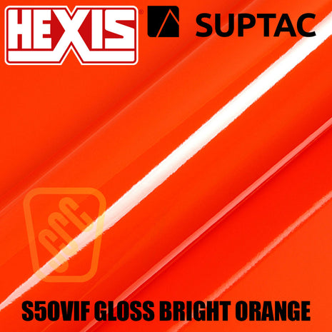Hexis SUPTAC S5OVIF Bright Orange Gloss Premium Cut Vinyl