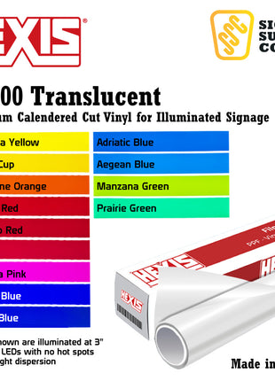 Hexis T5000 Translucent Vinyl for Light Boxes 48"
