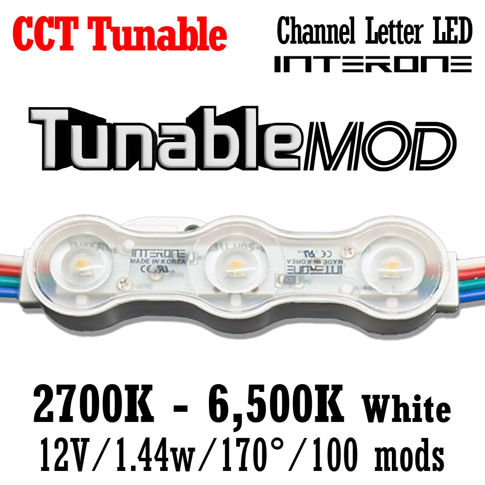 Led Module Interone Logo Interone TUNABLE White LED Module 100 Mods – Sign Supply Co