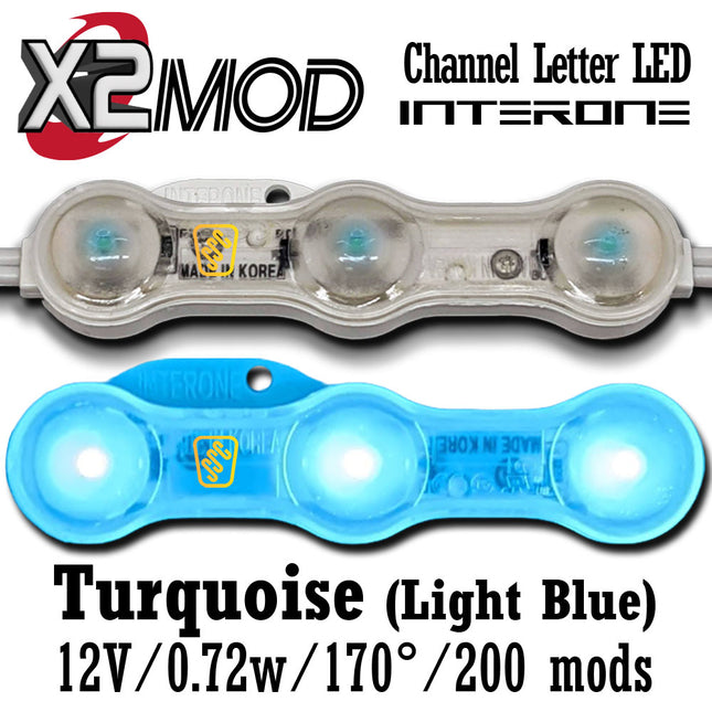 Interone X2-Turquoise (Light Blue) LED Module