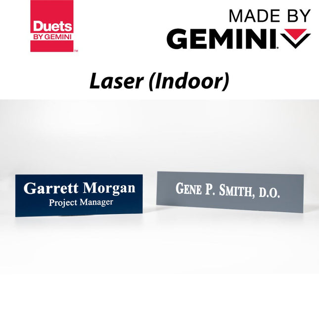 Gemini Duets® Laser - Metal Finish with Clear-Guard™ (Indoor)