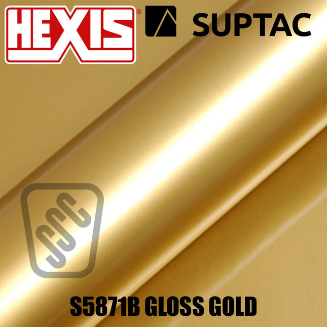 Hexis SUPTAC S5871B Gold Gloss Premium Cut Vinyl