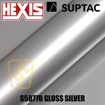 Hexis SUPTAC S5877B Silver Gloss Premium Cut Vinyl